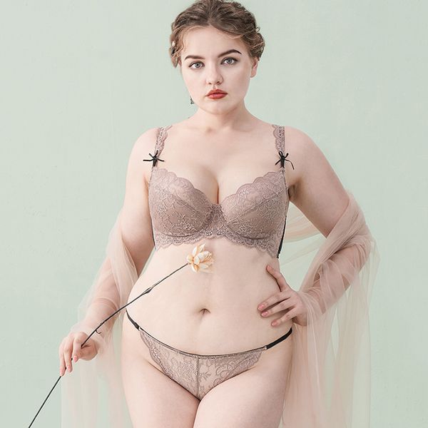 

plus size d e big cup transparent brassiere underwear lace bra set lingerie underwire push up women's bras and panties sets, Red;black