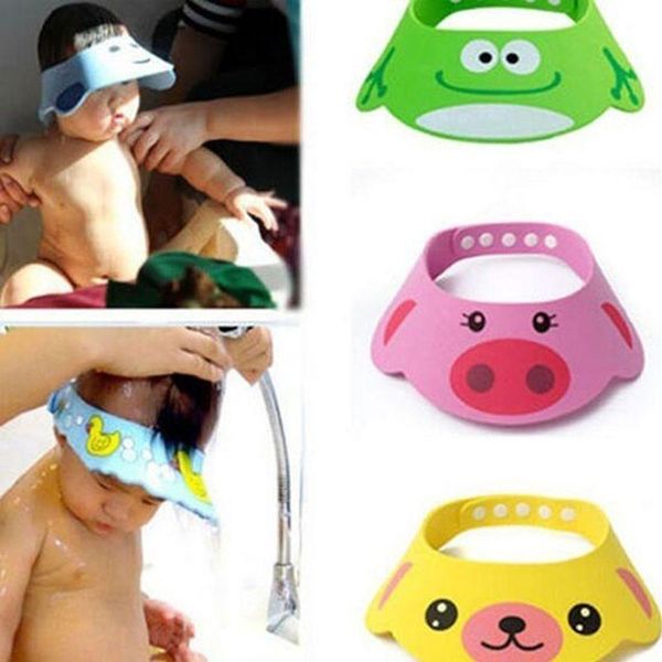 

new arrival lovely adjustable baby hat toddler kids shampoo bathing shower cap wash hair visor caps for care grwegrg