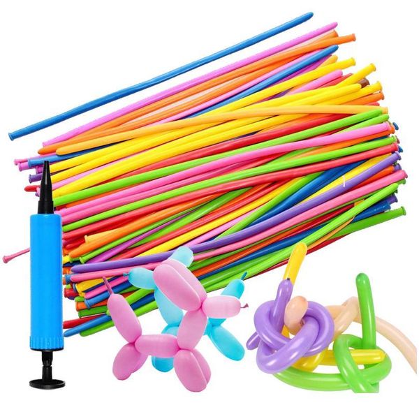 

79pcs/set long magic balloon spiral weaving balloon diy birthday party decoration balloon color wedding ceremony decorat sqctxa