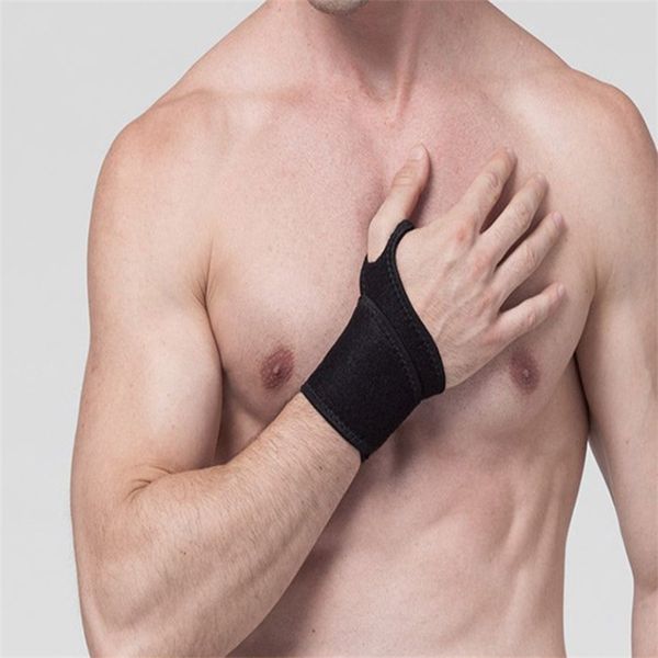 

black fitness wrist support outdoor sports accessories men women ventilation adjustable compression wristband 3 5qy j2, Black;red