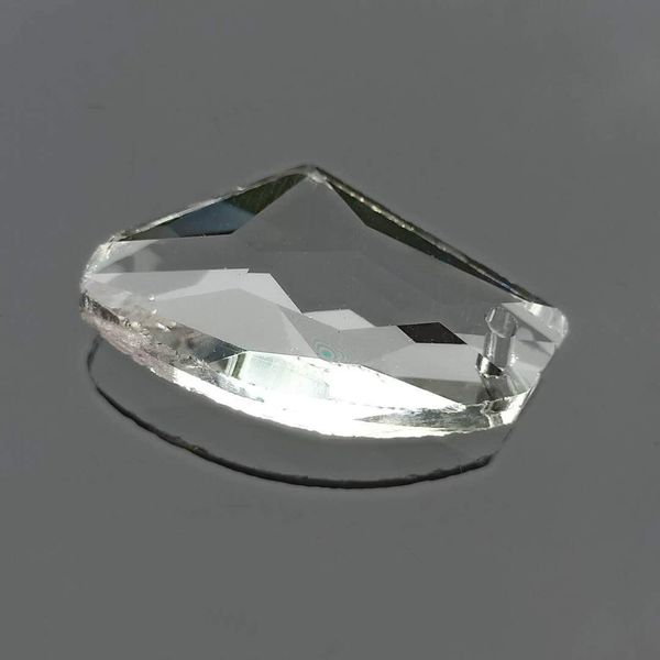 

5pcs k9 3256 axe crystal pendants glass clear diy chandelier crystals prisms beads suncatcher hanging ornament lamp part decor h wmtfcx