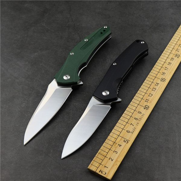 

new outdoor camping survival hunting folding knife 12cr27 blade g10 handle sharp tactical self-defense edc tool fruit knife