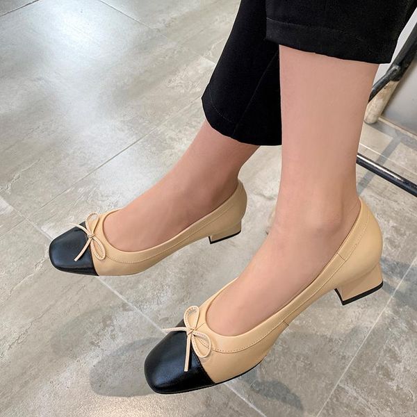

fashion women pumps spring summer bowties low heels party shoes woman genuine leather female brand prom shoes loafers, Black