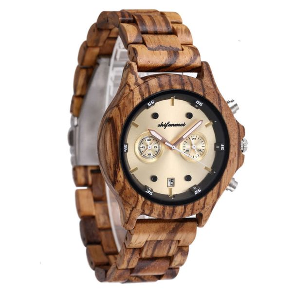 

eyes double classic and women's men's wooden watch wooden watch quartz watch more discount84iu, Slivery;brown