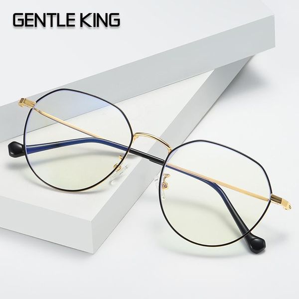 

sunglasses gentle king anti blue light glasses women men spectacle frame computer gaming eyewear goggle for radiation-resistant glasses1, White;black