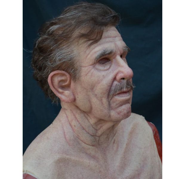 

the 2021 old full elder face mask man for masquerade party halloween headgear granny 3 rq45r