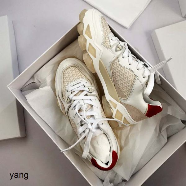 

new sequin jc crystal daddy leather breathable thick soled high rise gutta percha combination sole sports shoes