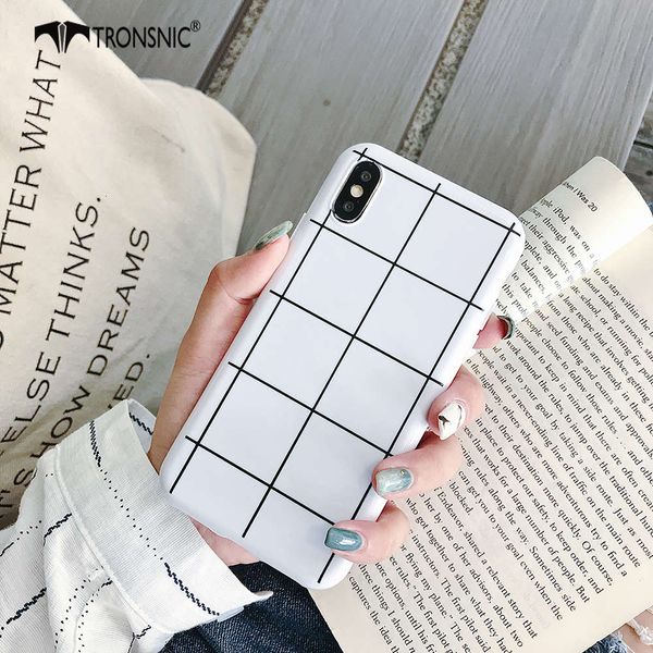 

tronsnic vip square case, black and white soft silicone case for vip x, xs, max, xr, 6s, 7, 8 plus