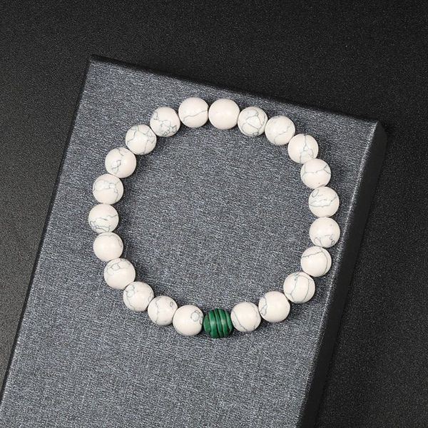 

new fashion natural 8mm beads stone bracelets charm men women couple yoga beaded bracelet handmade jewelry pulseiras homme, Black