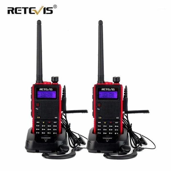 

portable walkie talkie 2pcs retevis rt5 7w 128ch vhf uhf dual band vox fm radio station radio transceiver walkie-talkie pair1