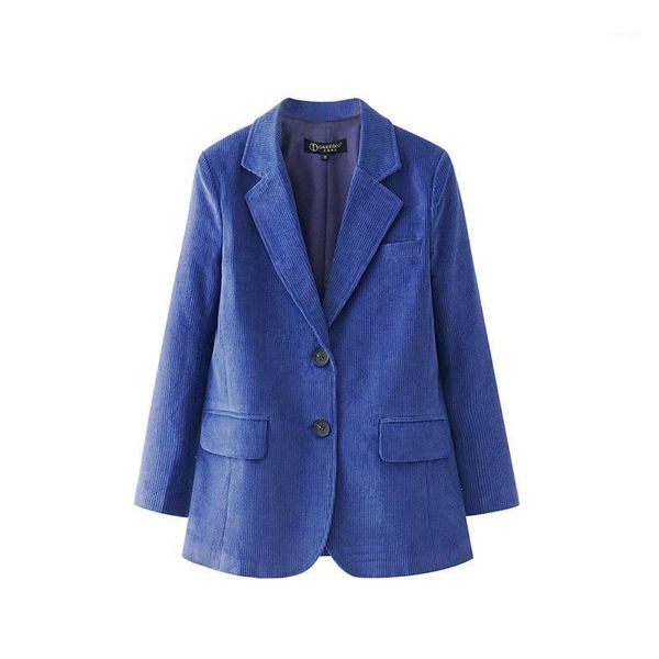 

winter clothes women blue corduroy suit women jacket korean vintage casual loose suit coat jacket womens blazers1, White;black