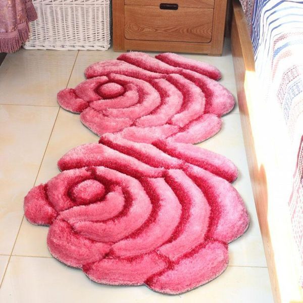 

new arrival 3d floral carpet flooring rugs rose modern carpets for living room soft area rug bedroom bathroom door mat1