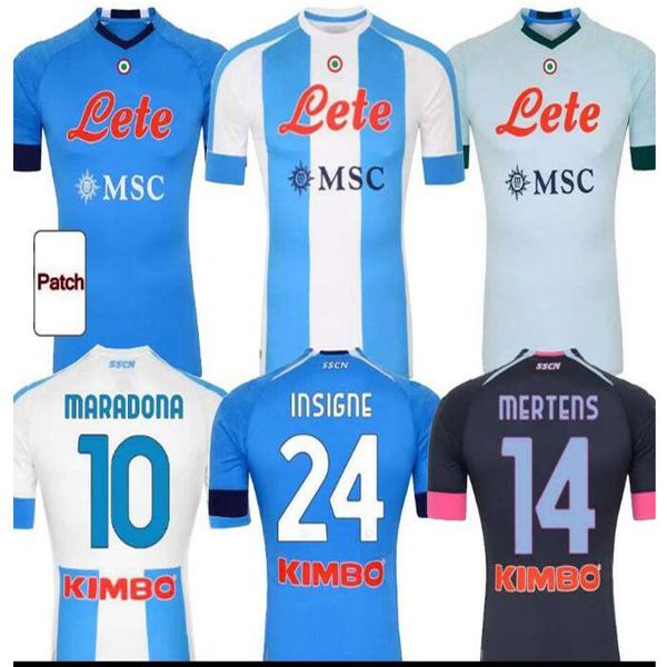 

2020 2021 napoli soccer jersey naples home away third football shirt 20 21 camiseta de fútbol koulibaly insigne h.lozano mertens men shirts, Black;yellow