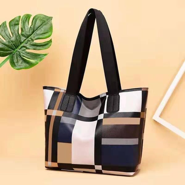 

2020 new simple shopping bag printed tote bag shoulder handbag large capacity picture big women 789