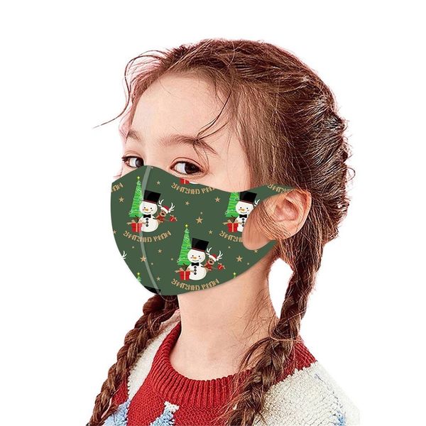 

5шт рождество элк детей новый мультфильм рот для набойки маска моющийся многоразовый защитные фильтры mascarillas