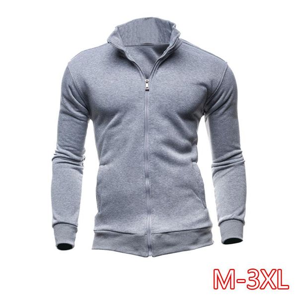 

2020 zipper men jackets autumn winter casual fleece coats jacket scarf collar fashion hooded male outwear slim hoody, Black;brown