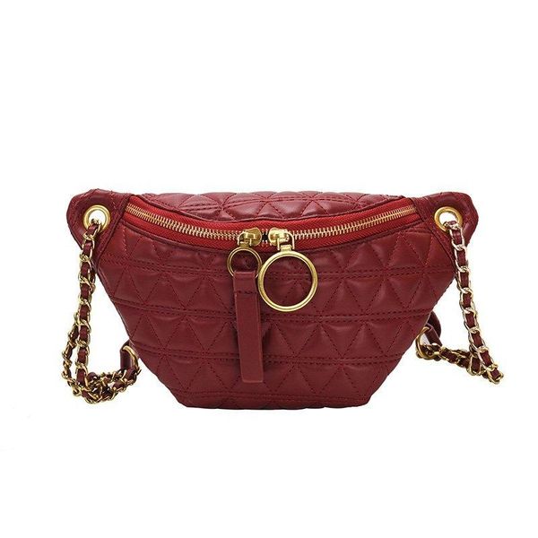 

waist bags fashion women chest chains luxury pu crossbody for messenger bag ladies 2021 belt shoulder handbag