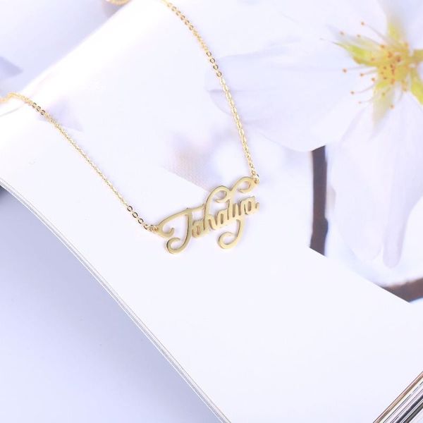 

custom handwritten or cursive name necklace, Silver
