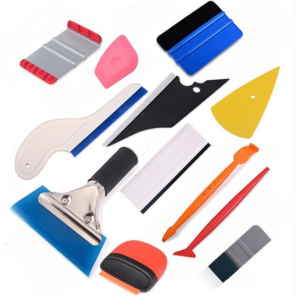 

foshio vehicle window tinting film install tools set carbon fiber vinyl wrap stickers magnetic stick squeegee rubber scraper h jllacw