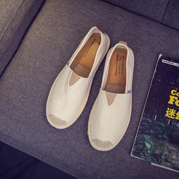 

solid comfy casual loafers shoes for men classics fashion flat slip on shoes leisure spring autumm driving, Black