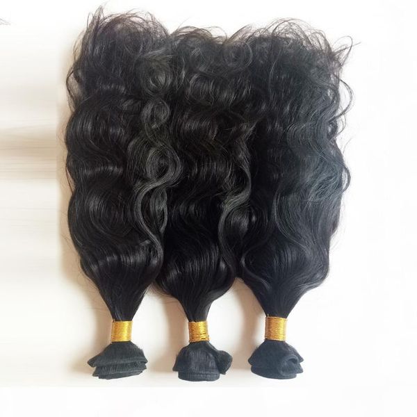 

superior indian hair weave mechanism of double weft natural black natural wave unprocessed intact scale smooth and elastic dhgate store