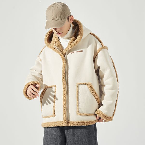 

2021 new jacket black men's winter thick warm for sportwear fleece hoodies coat 76md