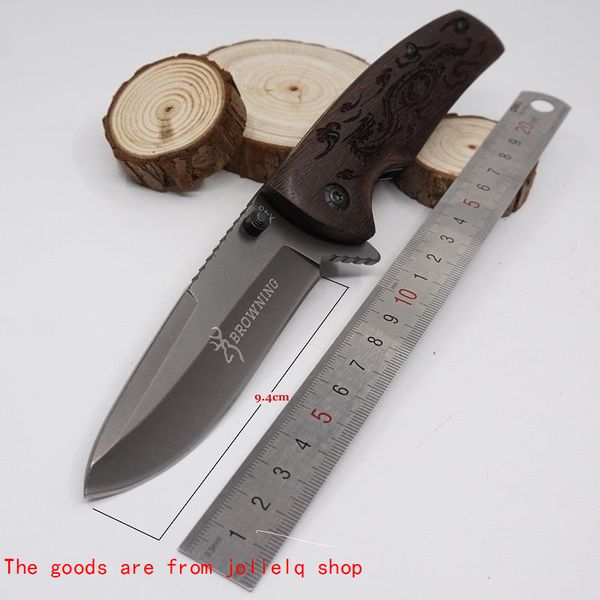 

3cr13mov knife folding pocket knives x45 survival brown blade wood handle cutting tool tactical knife hunting gife lwcqg qynf
