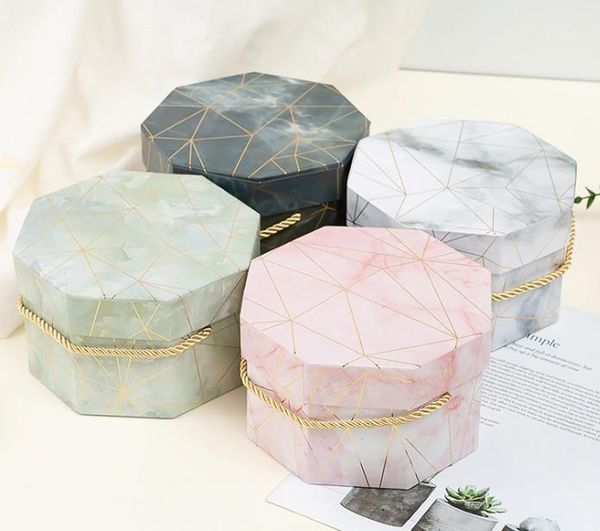 

wedding souvenir gift candy box lipstick gift packing box octagonal valentine's day gift box octagonal present wrap boxes1