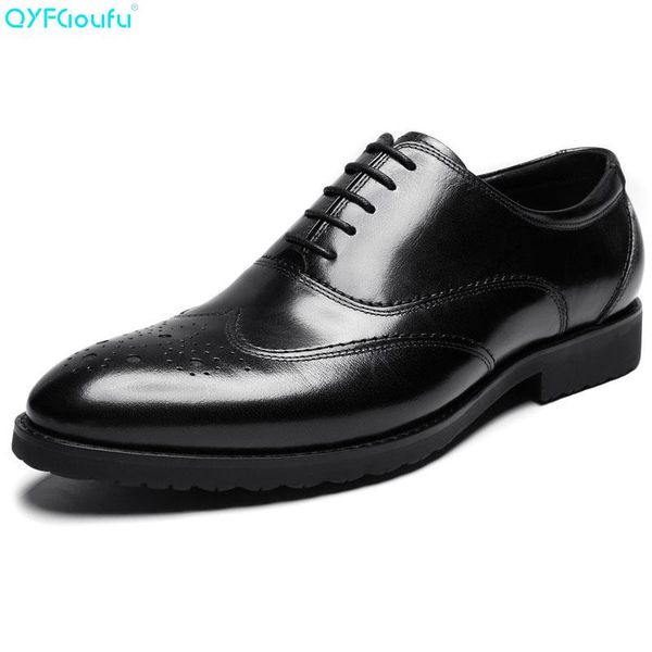 

qyfcioufu натуральная кожа коровы острым носом мужские классические платья обувь оксфорды black wine red дизайнерские шнуровке броги