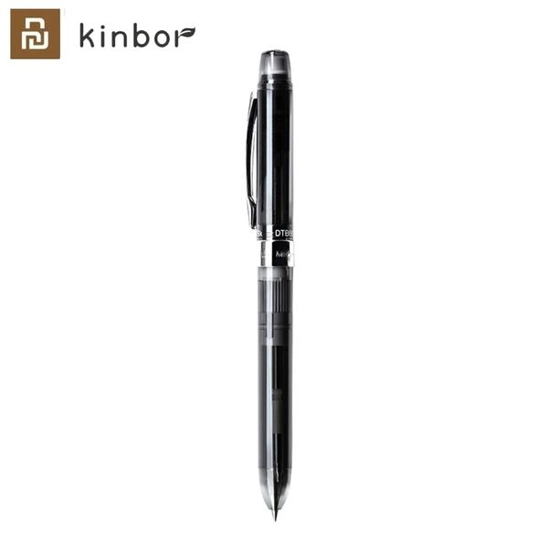 Youpin kinbor 3way penas multifunções 0.5mm preto recarga vermelha gel caneta mecânica lápis exclusivo escritório de borracha escola y200709