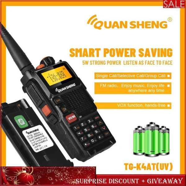 

talkie walkie dual band uhf vhf ham radio hf transceiver radio station communication radios quansheng tg-k4atuv intercom hunting1