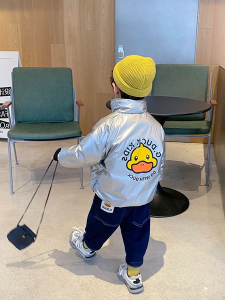 

kjacket 2020 зимней одежды новых мальчиков младенца теплый белый утка вниз пальто утолщенной мультфильм верх для детей, Blue;gray