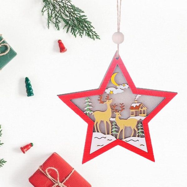 

creative christmas pendant lovely star car shaped cartoon drop ornaments with light table tree party decorative accessories