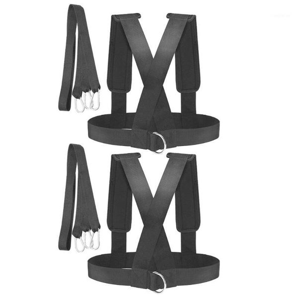 

resistance bands 2pcs weight-bearing shoulder straps sled harness physical training power belt1