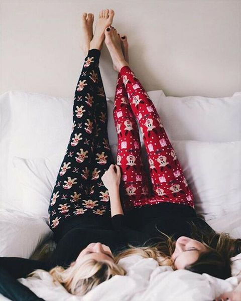 

christmas print leggings womens ladies fancy dress skinny slim autumn winter warm fashion vintage soft legging pants sale, Black