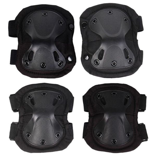 

elbow & knee pads and outdoor sport working hunting skating safety, Black;gray