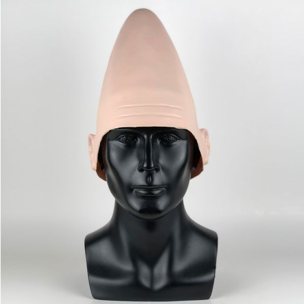 

comfortable cap alien latex mask cosplay egg coneheads head conical masks helmet halloween carnival party props new