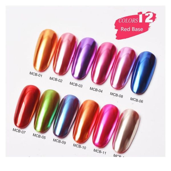 

nail art glitter dipping powder chrome mirror glitter pigment powder for nails decorations diy jllhea, Silver;gold