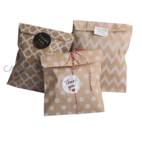 

paper treat bags candy bag chevron polka dot christmas wedding birthday party new year favors supplies gift q1218