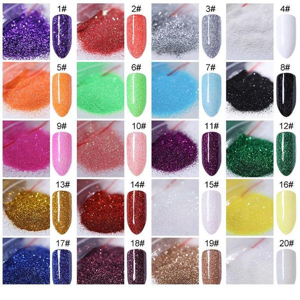 

10g nail art glitter shimmer powder shining decoration colorful gold silver shimmer nail accessories jllutj, Silver;gold
