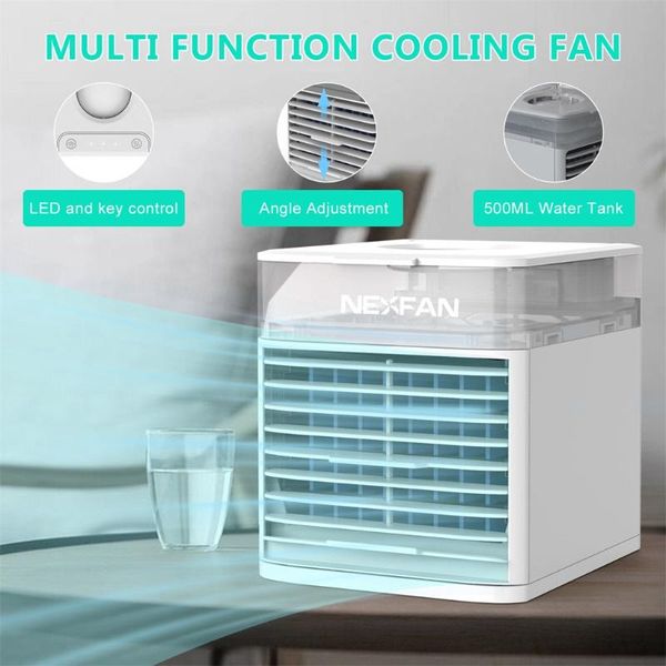 

nexfan portable air cooler led light usb desk fan 3 speed usb air conditioner portable conditioner easy cooler fan25