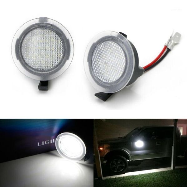 

2pcs car led side mirror puddle light 3f1z-13b375- for f-150 edge explorer kuga expedition taurus mondeo1
