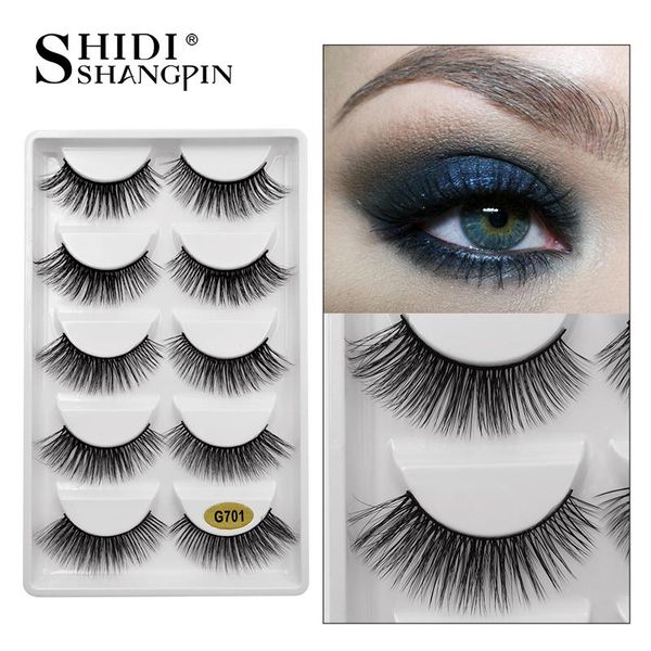 

5pairs eyelashes makeup false eyelashes natural lash fluffy dramatic mink lashes eyelash extension make up maquiagem faux cilis qylfxj