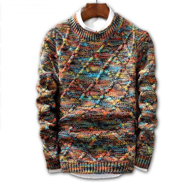 

jin jue les sweater men 2020 brand fashion pullover sweater male o-neck stripe slim fit knitting mens sweaters man pullover men, White;black