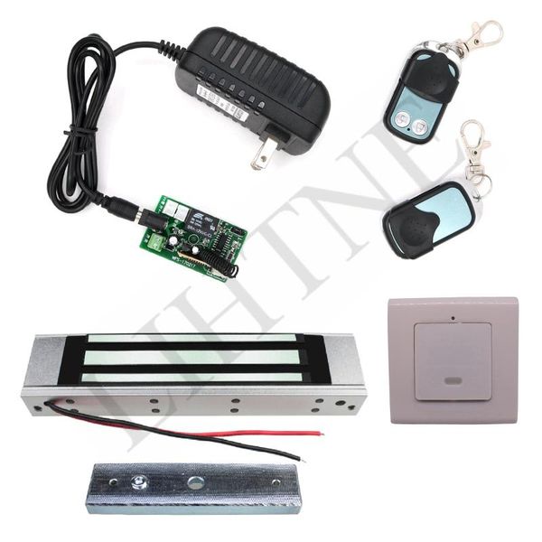 

180kg 350lbs 315mhz wireless remote control magnetic lock with 2 remote handle wireless exit button 3m cable