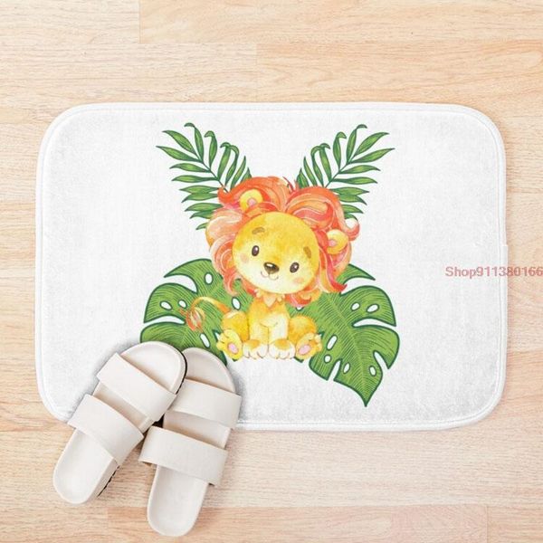 

bath mats mat lion vest protective floor pvc entrance door non-slip kitchen carpet modern home customized