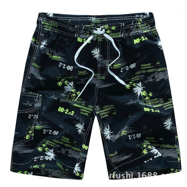 

summer beach shorts men's fashion true beach shorts men's bermuda manly sport quick dry print edition1, White;black