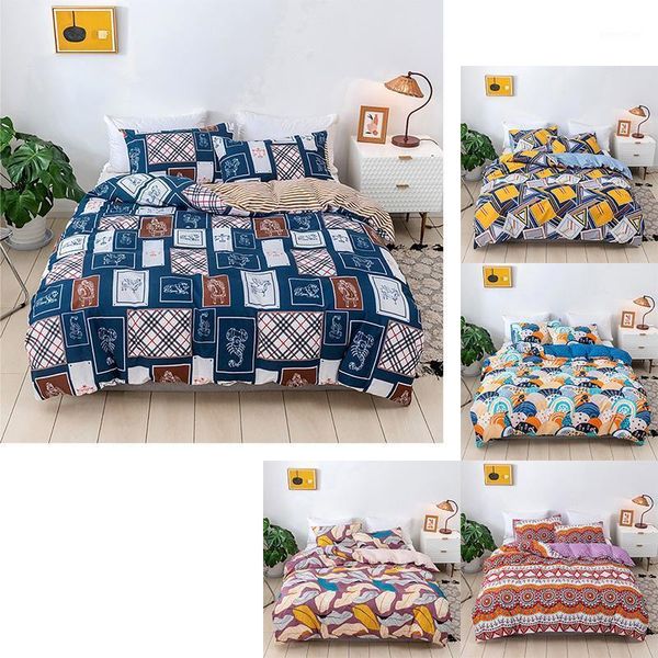 

quilt-cover pillow-case without bed linen puzzle 100% polyester duvet cover sets twin full  king size 2pcs/3pcs1