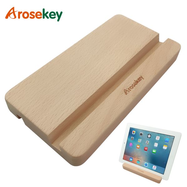 

arosekey универсального suporte tablet stand holder ipad air mini 2 3 4 5 для iphone смартфон samsung xiaomi деревянных