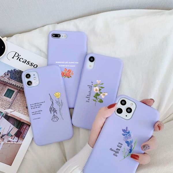 

cute flowers letter case for xiaomi redmi mi note 9 8t 8 9t 10t 7 6 10 x 5 k30 ultra k20 9a 9c 8a se poco x3 nf plus pro max tpu